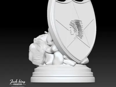 2nd Infantry Division Desktop Monument 3D print model