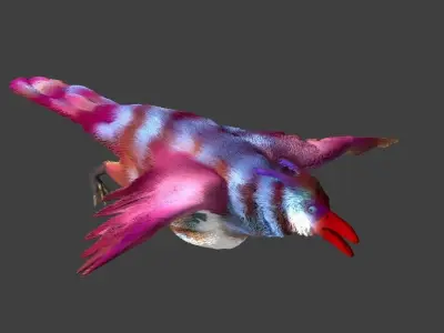 paradise hen 3D model