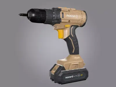 Drill  Nocord Low-poly 3D model