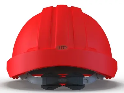 Safety Helmet Red 3D model