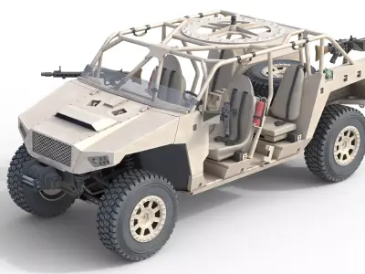 Polaris Dagor  Low-poly 3D model
