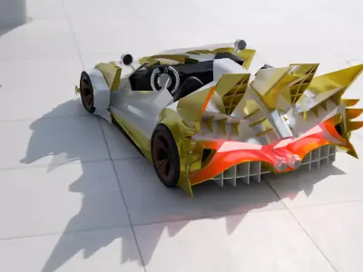 fantasy car Free low-poly 3D model by mamasnb82