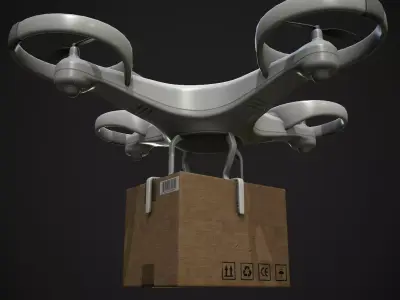 Cargo Drone 3D model purchase