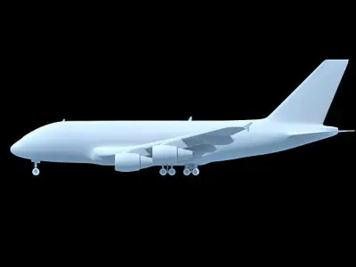 Detailed not Textured Airbus UT 3D model