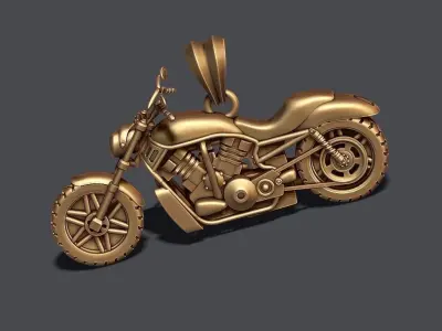 Motorcycle pendant 3d 3D print model purchase
