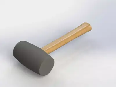 Martelo de Borracha Rubber Hammer 3D model