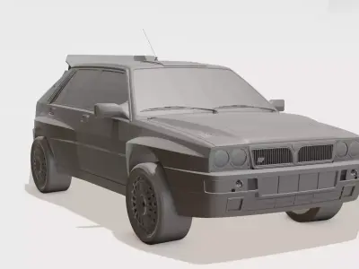 Sunny Rally Hatch Cute Cartoon Toy Car 3D Print 3D print model