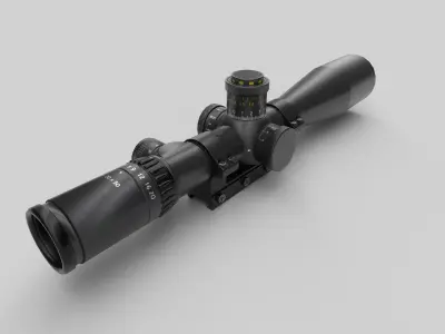 telescopic sight PM11 Low-poly 3D model