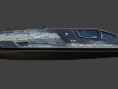 Realistic Sci Fi Stealth Fighter 3D Model Low-poly 3D model