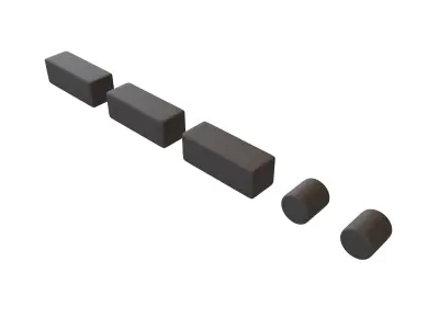 Morse Code 8 v1 001 Low-poly 3D model