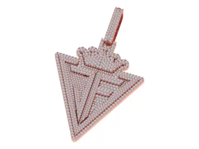 JF Crown Pendent 3D print model