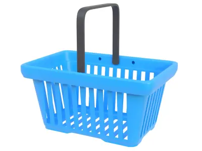 Shopping basket 06 3D model