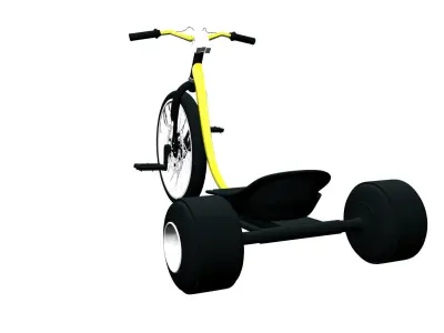 Trike Bicycle  Low-poly 3D model