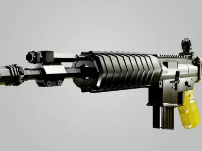 HK 416 Assault Rifle 3D model