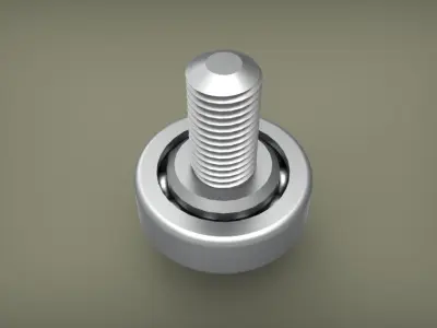 3D Printing Fastener - Bolt Bearing Free 3D model