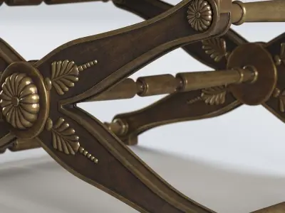 Classic Antique stool 3D model