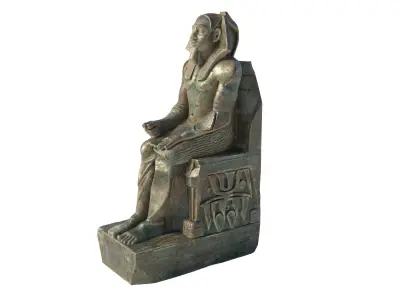 Khafre king Low-poly 3D model