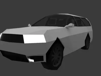 Dodge Durango 2020  Low-poly 3D model