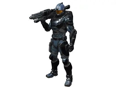Sci fi pilot fugitive destiny color scheme heavy metal savant 3D model purchase