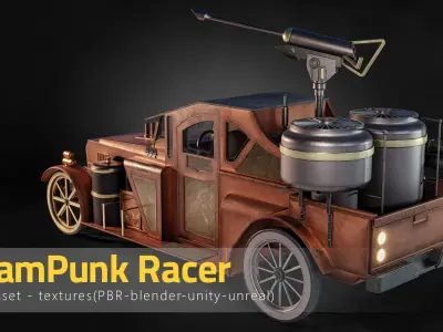 SteamPunk Racer 3D model
