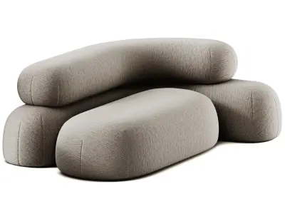 Adrenalina Nefelibata 2 1 Modular Sofa 3D model