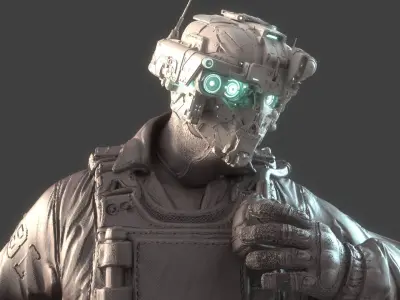 Mechanical Warrior 3D model