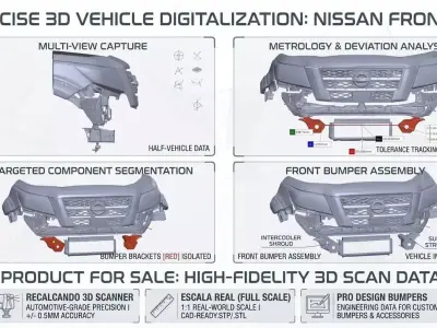 3D SCANNING REAL SCALE NISSAN NP300 2024 3D model