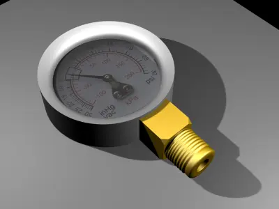 Pressure Gauge Free 3D model