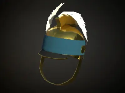8 American civil war era headwear and helmets works on roblox Low-poly 3D model