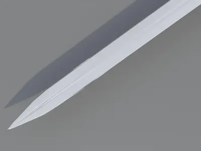 Sword lowpoly Low-poly 3D model