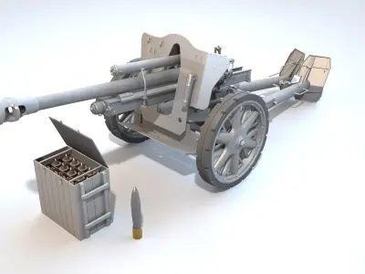 10-5 cm LeFH 18-40 howitzer 