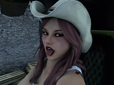 VAQUERITA  co DRIVER      LITTLE COWGIRL COMPANION 3D model
