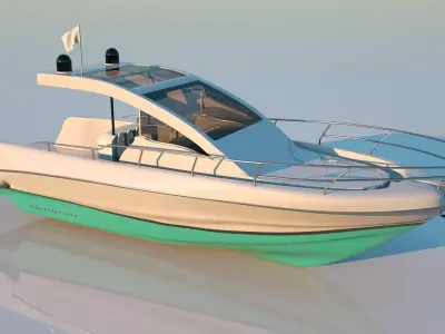Speed boat base shape 3D model