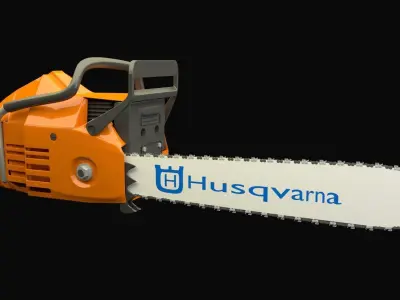 Power saw machine 3D model
