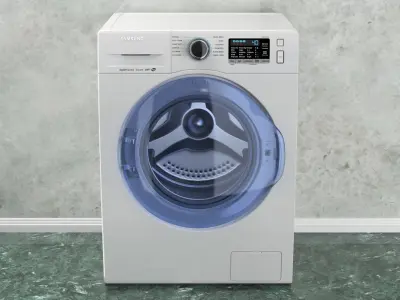  Samsung White Front Load Washer and Dryer 