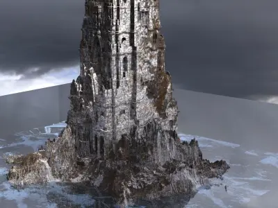 Frozen Christmas Tower  3D model