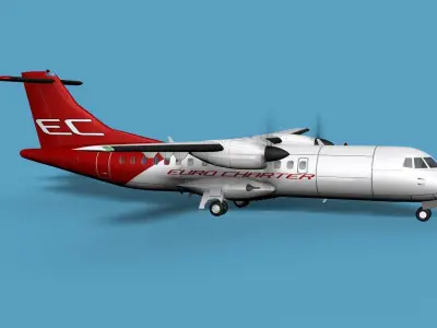 ATR  ATR-42-500 EuroCharter 3D model
