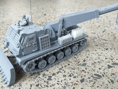 Armored Recovery Vehicle - 28mm Sci-Fi 3D print model