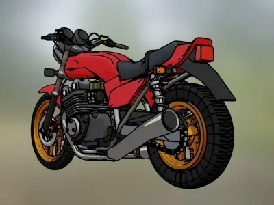 1 to 24 scale Model Honda CB 900 Boldor 3D print model