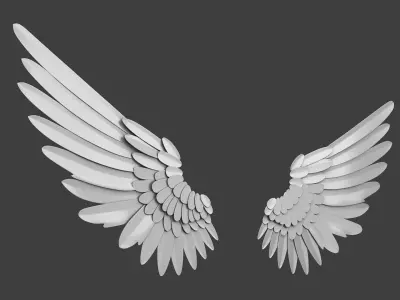 Angel Wings 3D model buy