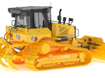 Medium Dozers D5 3D model