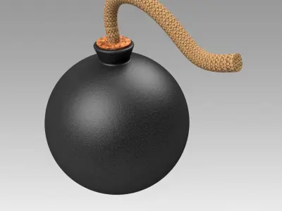 Classic bomb 3D model