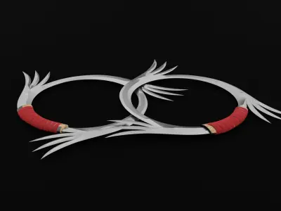 Double chakrams 3Dmodel 3D model