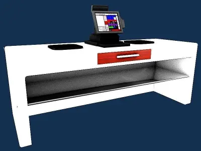 INDUSTRIAL KITCHEN CASH UNIT 3D model