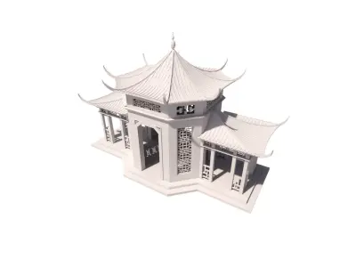 Traditional Chinese Pavilion 3D model