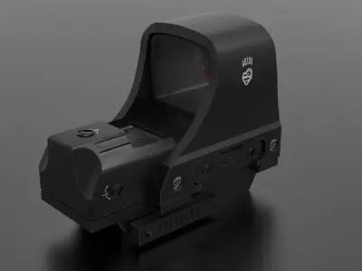 Holosun 510C Gen1 Low-poly 3D model