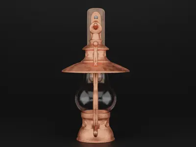Old wall lamp 3D model