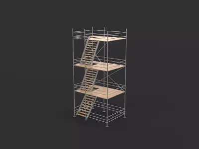 industrial scaffolding  3D model