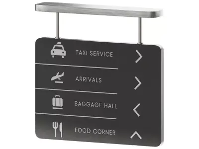 Airport Navigation Set 01 3D model