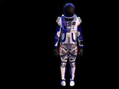 Astronaut Spacesuit Greece 3D model